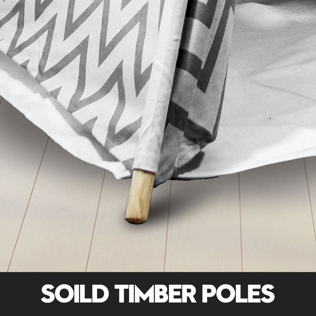 Cozy Cotton Teepee - Black