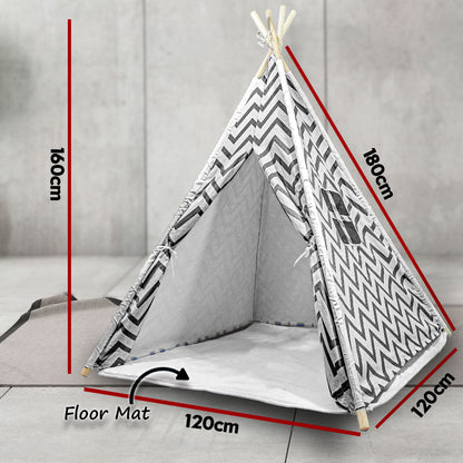 Cozy Cotton Teepee - Black
